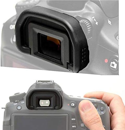 EB Eyepiece Eyecup Eye Cup for Canon EOS 90D/80D/70D/60D/50D/40D/20D/5D Mark II/5D Mark I/6D Mark II/6D Mark I (2-Pack), ULBTER viewfinder Eyecup with Hot Shoe Cover