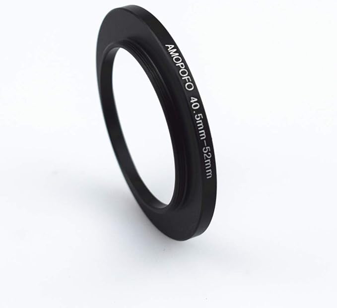 40.5mm to 52mm Metal Step Up Ring Adapter for Canon,for Nikon,for Sony,for Fuji, Camera Lenses & UV,ND,CPL Camera Filters, Made from CNC Machined Space Aluminum with Matte Black Electroplated Finish