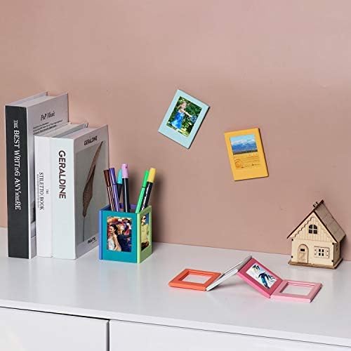 10 Pack Magnetic Picture Frame for Fujifilm Instax Mini Film, 2x3 inch Mini Picture Frame for Refrigerator Polaroid Photo Frame Magnets Photo Holder for Fridge DIY Collage Magnet for Office/Home