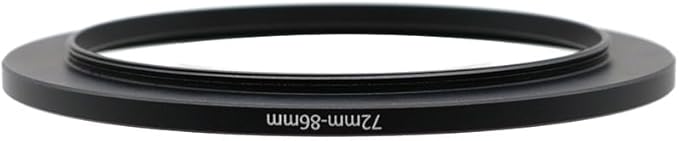 72-49/52/55/57/58/62/67/72/74/77/82/86/95/105mm Step Up & Step Down Rings Adapter for Camera Lens and Filters 72-86 Filter Adapter Ring 72mm Lens to 86mm Filters