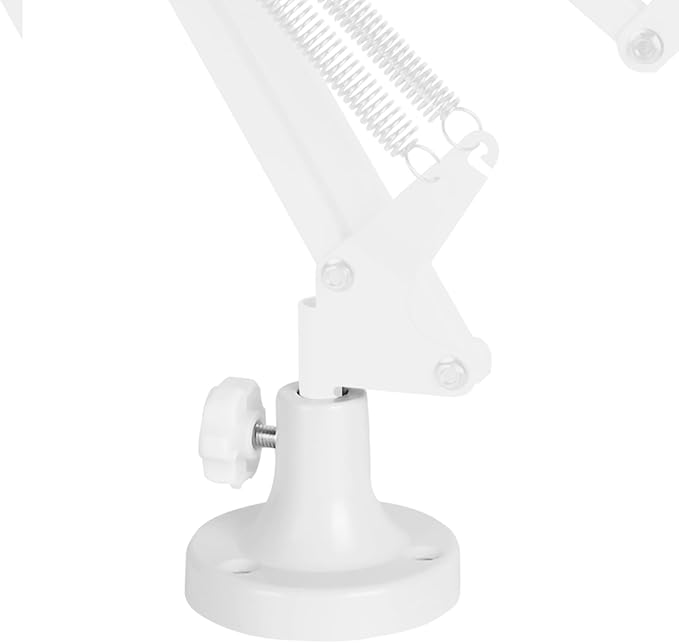 GEEKRIA for Creators Microphone Table Flange Mount Adapter, Metal Table Mount Clamp with Adjustable Interface Aperture Compatible with TONOR T20, Aokeo AK-35, InnoGear Microphone Arm (White)