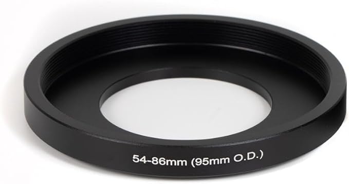 Lens Matte Box Adapter 54-86mm Step up Ring for 54mm Camera Lens to 95mm OD Matte Box Lens Mount (54-86/95mm)