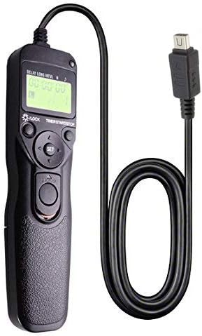 Foto&Tech LCD Timer Shutter Release Remote Control Cord (Compatible with Olympus OM-D E-M5 Mark II, E-M5, E-M1, E-M10, Pen-F, Pen E-PL8, Pen E-PL7, Pen E-P5)