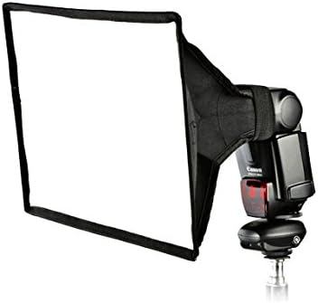 PhotoTrust 8"×12" Universal Collapsible Square Softbox Diffuser Compatible with Nikon SB-500 SB-700 SB-800 SB-900 SB-910 Canon 90EX 270EX 270EX II 320EX 380EX 430EX II 550EX 580EXII 600EX-RT