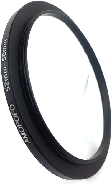 Universal 52-58mm /52mm to 58mm Step Up Ring Filter Adapter for UV,ND,CPL,Metal Step Up Ring Adapter
