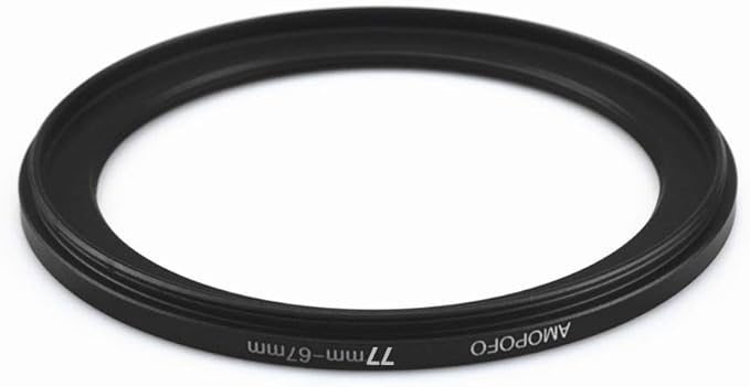 77mm to 67mm Camera Filters Ring Compatible All 77mm Camera Lenses or 67mm UV CPL Filter Accessory,77-67mm Camera Step-Down Rings