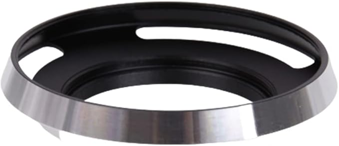 40.5 mm Metal Lens Hood Dedicated Lens Hood Shade Protector Vented Hood Compatible with Sony Alpha a6600 A6400 A6300 A6000 with 16-50mm Lens/Nikon 1 Nikkor 10-30mm Lens (Silver)