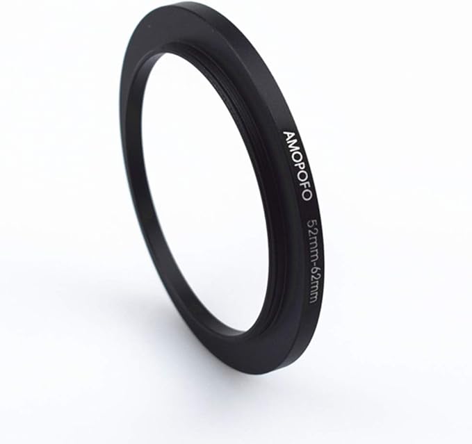 52 to 62mm /52mm to 62mm Step Up Ring Filter Adapter for UV,ND,CPL,Metal Step Up Ring,Compatible with All 52mm Camera Lenses & 62mm Accessories