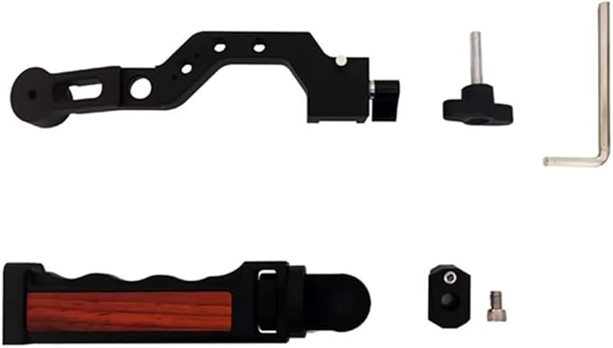 Bracket Stand Cell Phone Stabilizer Carrying Pot Handle Accessory Compatible with Hohem MT2 M6 with 1/4 3/8 Mounting Hole Cold Shoe Mount (Square Handle)