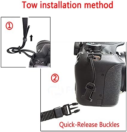 Camera Strap Camera Neck Strap with Quick-release Buckles for Mirrorless Camera.（Dark Gray）