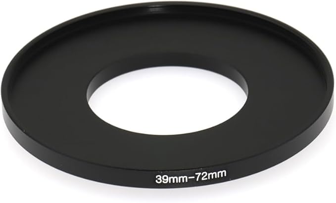 39-40.5/42/43/46/49/52/55/58/62/67/72/77/82mm Step Up & Step Down Rings Adapter for Camera Lens and Filters 39-72 Filter Adapter Ring 39mm Lens to 72mm Filters (39-72mm)