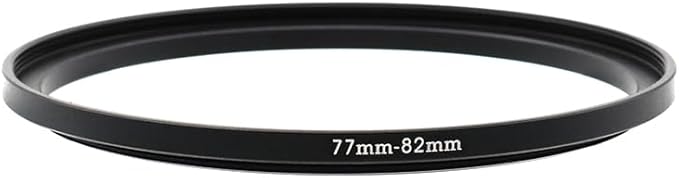 77-52/55/58/62/67/72/74/77/82/86/95/105mm Step Up & Step Down Rings Adapter for Camera Lens and Filters 77-82 Filter Adapter Ring 77mm Lens to 82mm Filters (77-82mm)