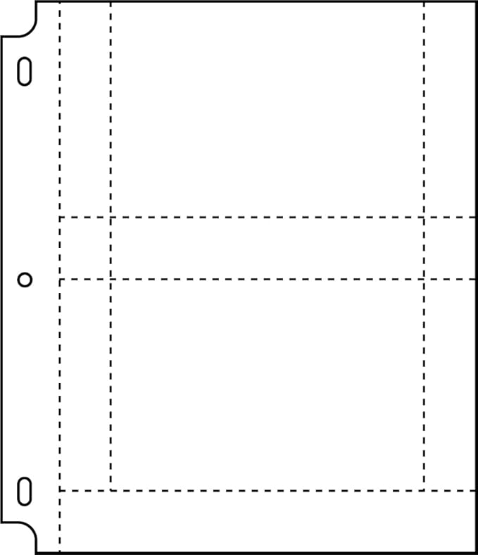 Samsill 4x6 Photo Pages for 3-Ring Binder 4x6, 25 Pack, Holds 100 Pictures, Each 2-Pocket Photo Pages Hold Four 4 x 6 Pictures, 4x6 Photo Pockets, 4x6 Photo Sheet Protector