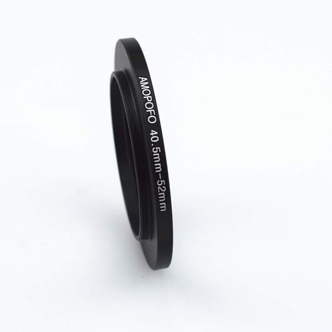 40.5mm to 52mm Camera Filter Ring/Adapter for 52mm UV Filter, Aluminum, Black