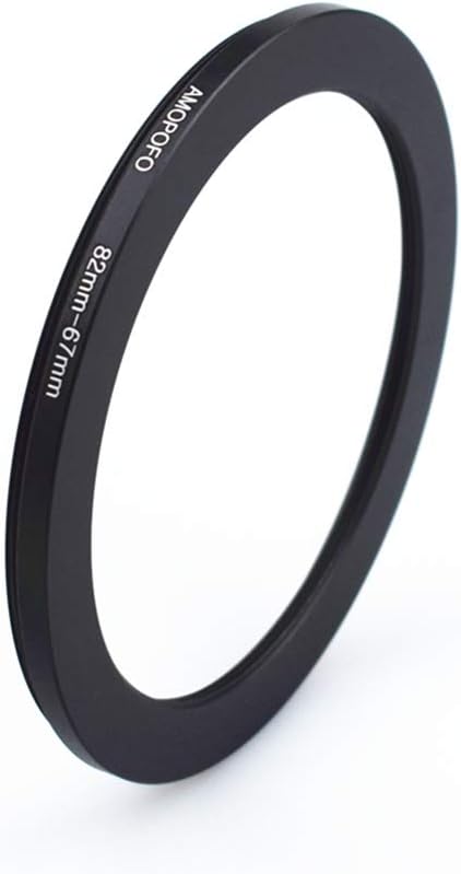 82 to 67mm Metal Ring/82mm to 67mm Step Down Rings Filter Adapter for UV,ND,CPL,Metal Step Down Rings,Compatible with All 82mm Camera Lenses & 67mm Accessories