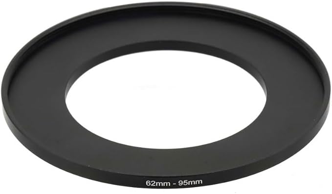 62-37/40.5/43/46/49/52/55/58/60/62/67/72/77/82/86/95/105mm Step Up & Step Down Rings Adapter for Camera Lens and Filters 62-95 Filter Adapter Ring 62mm Lens to 95mm Filters (62-95mm)