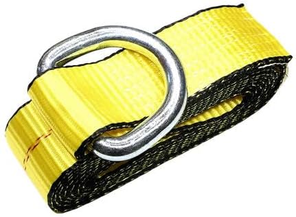 WorldPac (Pack of 8) 2" X 12ft Feet Lasso Strap with D Ring Auto Tie Down