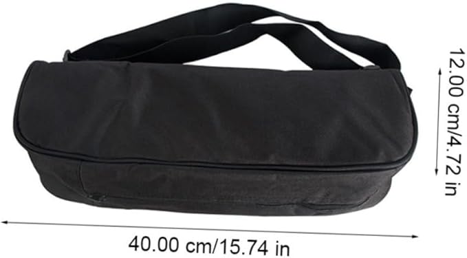 Homoyoyo Tripod Carrying Case and Photography Lighting Bag with Shoulder Strap 40cm Lightweight Portable Padded Organizer for Outdoor Camera Equipment Black