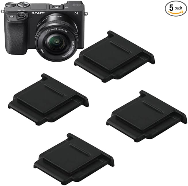4 PCS Camera Hot Shoe Cover Protector Cap for Sony A6700 A6600 A6500 A6400 A7M5 A1II A7CR A7CII A7R V A7 IV III A7S III II A9III II ZV-E10 II ZV-1II ZV-E1 ZV-1F ZVE10 RX10 IV - for Most Sony Cameras