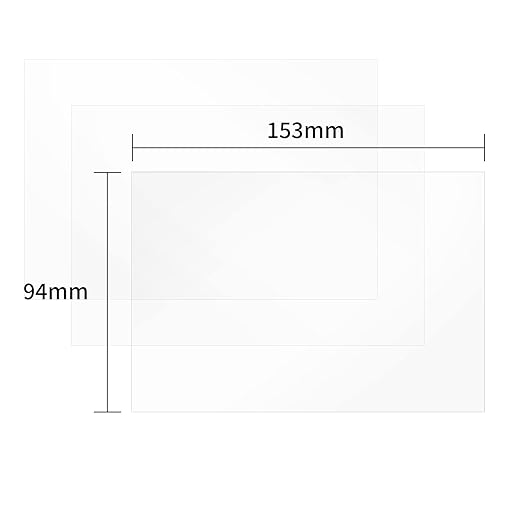 Chitu Systems 3Pcs Protect Films for Elegoo Mars 3/Mars 3 Pro and Other 6.6 Inches 153x94mm Resin 3D Printers LCD Screen Protector (Mars 3)