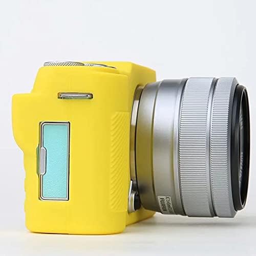 Professional Secure Silicone Camera Case Cover Housing Body Skin for Fujifilm Fuji X-A7 XA7 XA 7 Mirrorless Digital Camera (Yellow)