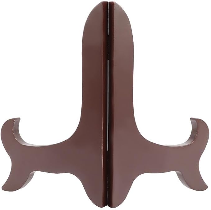 Wooden Plate Stand for Display Picture,Vintage Plate Holder,Multifunction Artwork Picture Frame Holder,Picture Display Stand(7 inch)