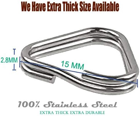Foto&Tech 4 Pieces Lug Ring Camera Strap, Triangle Split Ring Hook, Compatible with Fujifilm Lecia Nikon Canon Sony Olympus Pentax Panasonic SLR RF Mirrorless Camera (Regular)