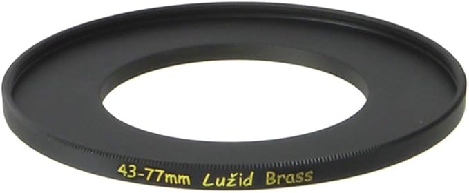 Brass 43mm to 77mm Step Up Ring Filter Adapter Luzid (4377)