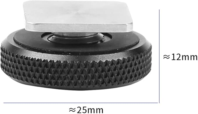 FEICHAO 1 Inch Ball Mount Head Adjustable Adapter with Cold Shoe Base for Underwater Camera Case Video Flash (Kit A)