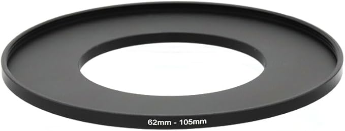 62-37/40.5/43/46/49/52/55/58/60/62/67/72/77/82/86/95/105mm Step Up & Step Down Rings Adapter for Camera Lens and Filters 62-105 Filter Adapter Ring 62mm Lens to 105mm Filters (62-105mm)