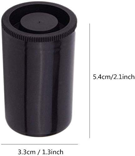 Golden Pearl 35mm Caliber Plastic Film Canisters -20pcs（Black ）