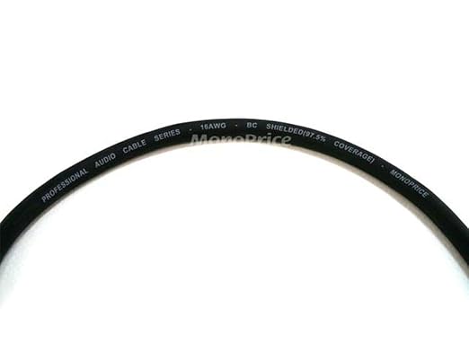 Monoprice 104771 15-Feet Premier Series XLR Female to 1/4-Inch TRS Male 16AWG Cable gold