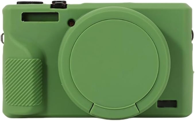 STSEETOP Camera Case for Canon PowerShot G7X Mark III - Protective Silicone DSLR Skin with Lens Cover, Detachable Cage, Shockproof, Dustproof (Camouflage)