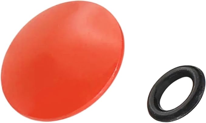 PATIKIL Camera Shutter Button, 10mm Convex Surface Shutter Release Button Pure Copper Camera Buttons for Nikon for Fujifilm for Leica DSLR/SLR, Orange