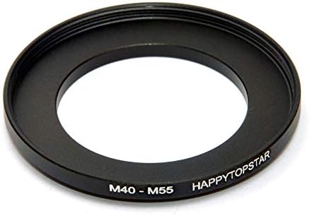 Metal M40 to M55 Male to Female 40mm to 55mm M40-M55 Step-Up Coupling Ring Adapter for Lens Filter