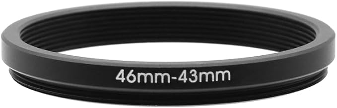 46-37/39/40.5/43/48/49/52/55/58/62/67/72/77/82mm Step Up & Step Down Rings Adapter for Lens and Filter 46-43 Filter Adapter Ring 46mm Lens to 43mm Filters