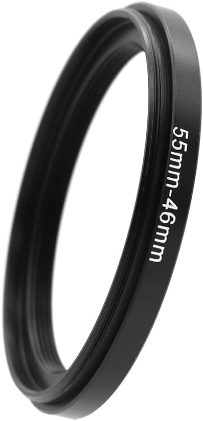 55-46/49/52/58/62/67/72/77mm Step Up & Step Down Filter Ring Adapter for Camera ND/UV/CPL (55-46mm)