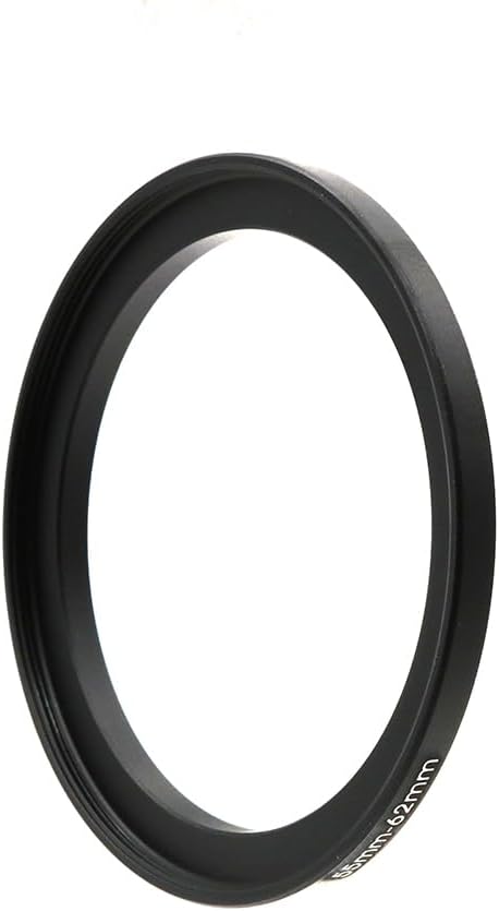 55-46/49/52/58/62/67/72/77mm Step Up & Step Down Filter Ring Adapter for Camera ND/UV/CPL (55-62mm)