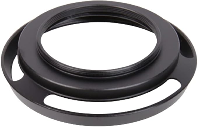 40.5 mm Metal Lens Hood Dedicated Lens Hood Shade Protector Vented Hood Compatible with Sony Alpha a6600 A6400 A6300 A6000 with 16-50mm Lens/Nikon 1 Nikkor 10-30mm Lens (Black)