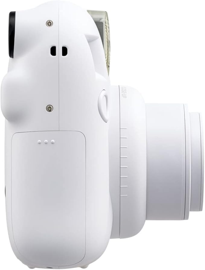 FUJIFILM INSTAX Mini 12 Instant Film Camera | Clay White Bundled with INSTAX Mini Instant Film |40 Exposures + Instax Accessory Bundle + AA Batteries + Cleaning Cloth (10 Items)