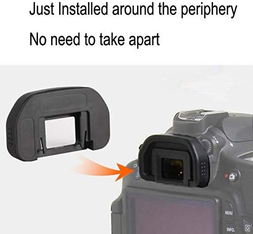 EB Eyepiece Eyecup Eye Cup for Canon EOS 90D/80D/70D/60D/50D/40D/20D/5D Mark II/5D Mark I/6D Mark II/6D Mark I (2-Pack), ULBTER viewfinder Eyecup with Hot Shoe Cover