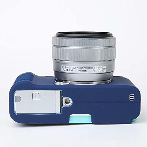 Professional Secure Silicone Camera Case Cover Housing Body Skin for Fujifilm Fuji X-A7 XA7 XA 7 Mirrorless Digital Camera (Blue)
