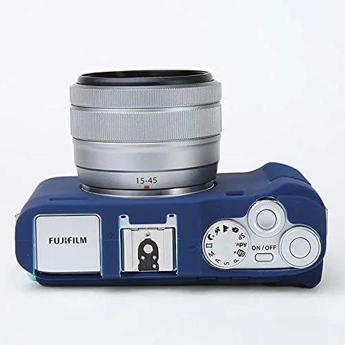 Professional Secure Silicone Camera Case Cover Housing Body Skin for Fujifilm Fuji X-A7 XA7 XA 7 Mirrorless Digital Camera (Blue)