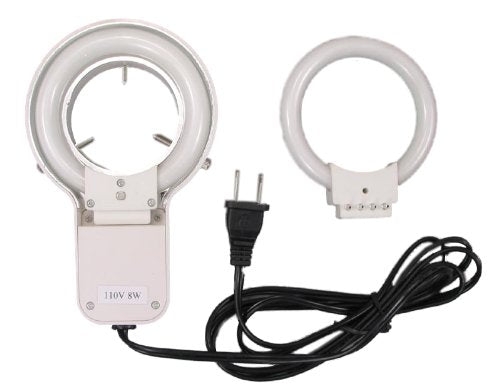 OMAX 8W Fluorescent Ring Light with Extra Ring Light Bulb for Stereo Microscope
