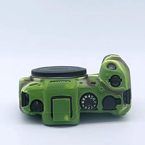 Professional Secure Silicone Camera Case Cover Housing Body Skin for Canon EOS RP Mirrorless Digital SLR Camera (Camouflage)