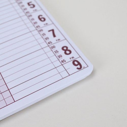 Portage Notebooks Appointment Book - Large 8.5" x 13.5" Undated Planner for Daily Scheduling - 4 Column Professional Daily Planner Undated for Office, Home, or Salon Use