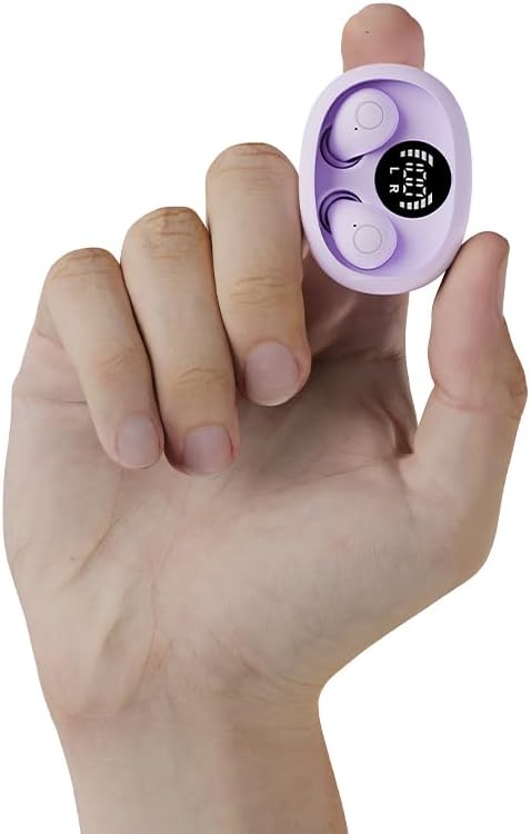 Small Invisible Sleep Earbuds Smallest Wireless Bluetooth Low Profile Micro Tiny Discreet Mini Headset，with Mic，for Small Ear Canals Invisible Ear Buds，Discreet Headphones Spy Earpiece