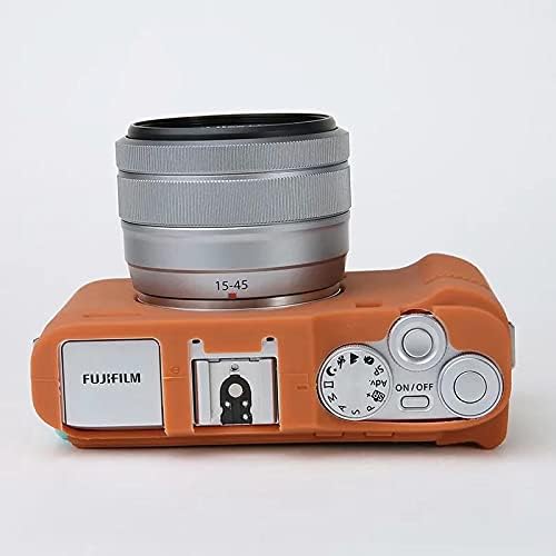 Professional Secure Silicone Camera Case Cover Housing Body Skin for Fujifilm Fuji X-A7 XA7 XA 7 Mirrorless Digital Camera (Brown)