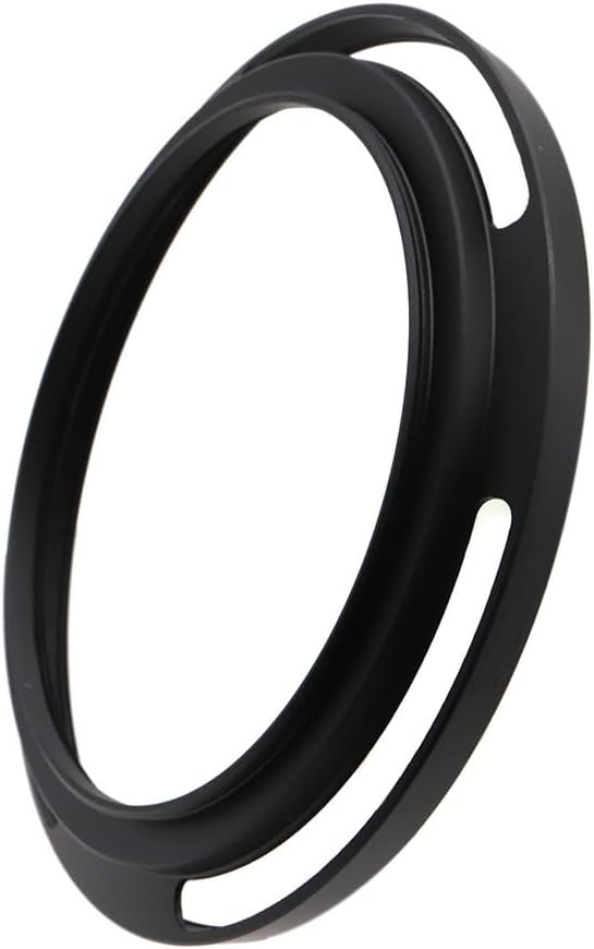 77mm Hollow Lens Hood 77mm Screw in Curved Vented Lens Hood 77mm Metal Lens Hood for 77mm Lens Hood Wide(Black)