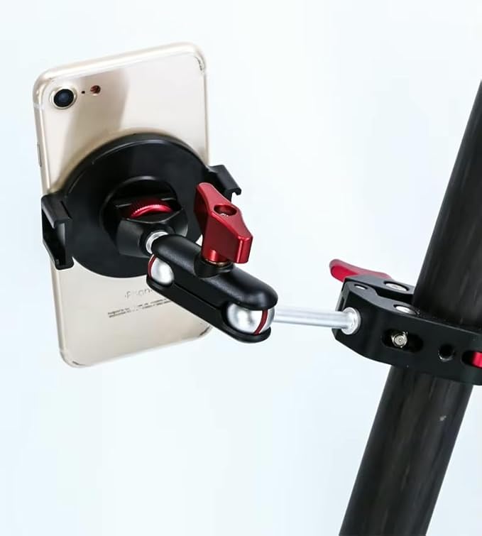 Reflex Camera Lightweight Aluminum Magnetic Phone Holder with Cold Shoe, Universal Magnetic Mount for Cameras & Smartphones